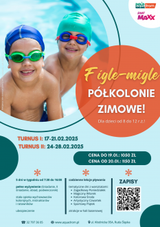 Figle-migle półkolonie zimowe w Aquadromie!