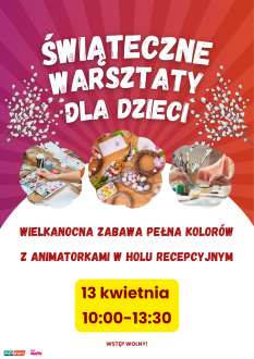 Świąteczne warsztaty dla dzieci w holu recepcyjnym