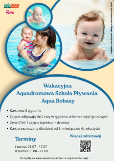 Wakacyjna Szkoła Pływania dla Bobasów - edycja 2025!