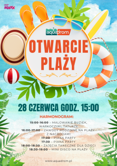 Otwarcie plaży przed Aquadromem!